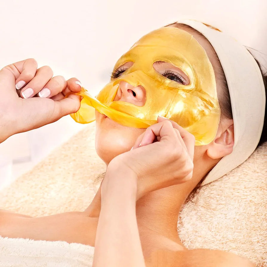 ¡Máscara Facial de Gel de Oro 24K: Hidratación y Antienvejecimiento!