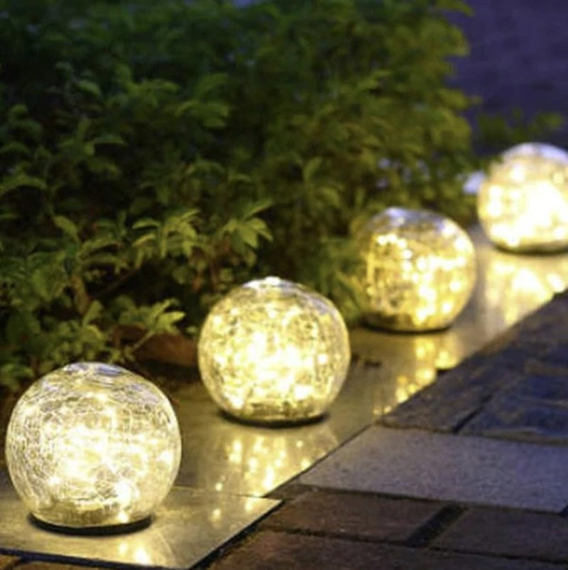 Esfera Luz Solar Desmontable Para Jardín