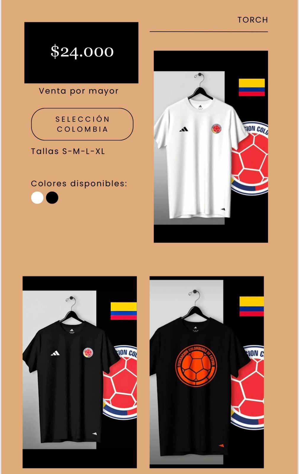 Camiseta Oficial de Colombia